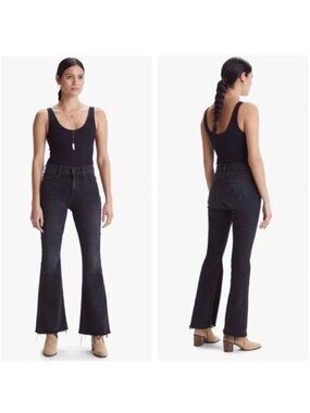 Mother Denim Weekender Fray Jeans in Night Shadow Size 26